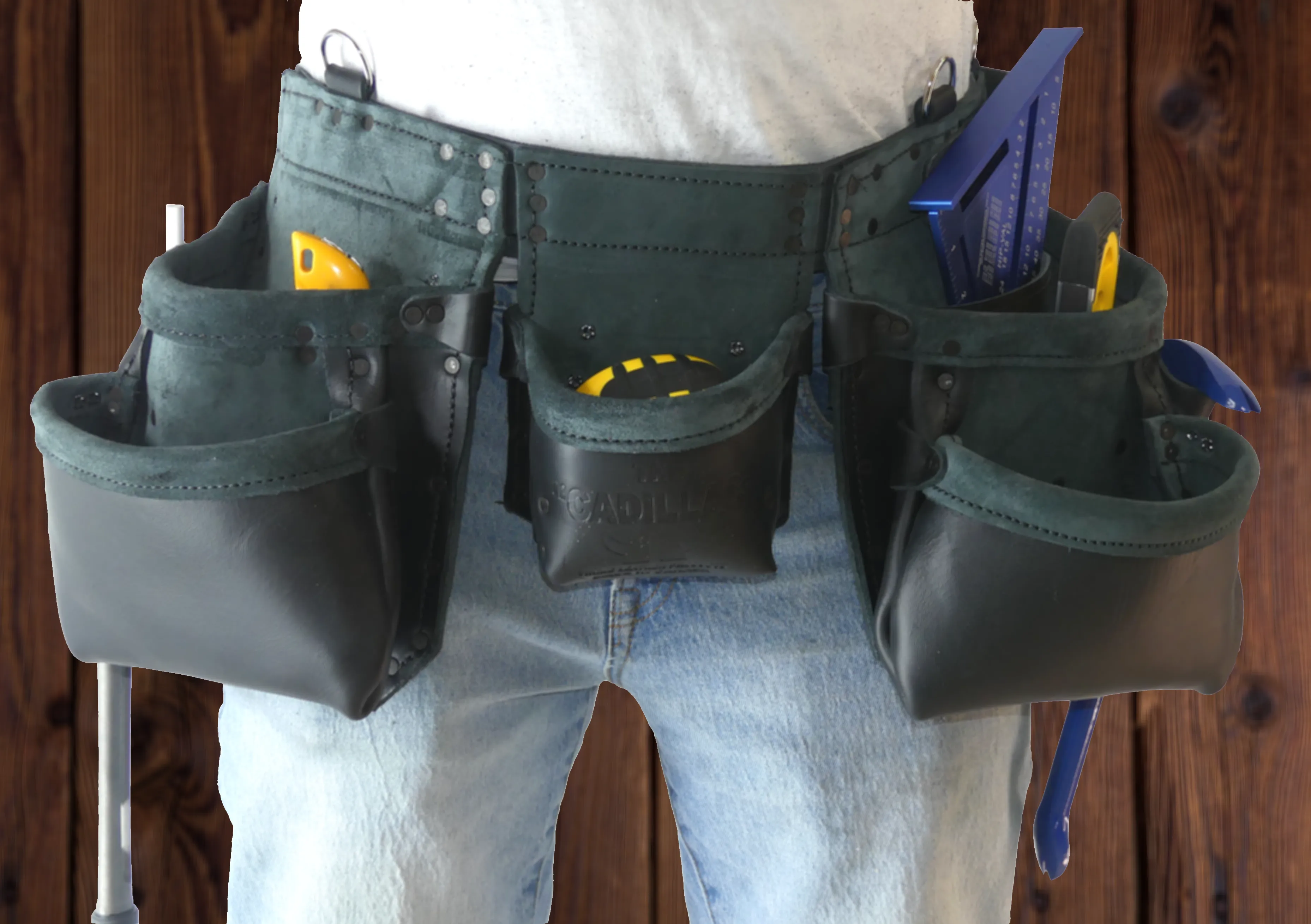 100% Leather Tool Belt/Apron - 301 Cadillac - Professional Quality CAS-301