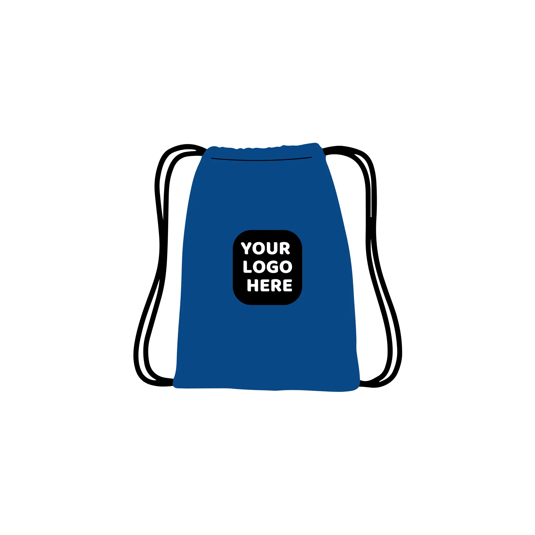 500 Custom Branded Drawstring Backpacks - Bulk