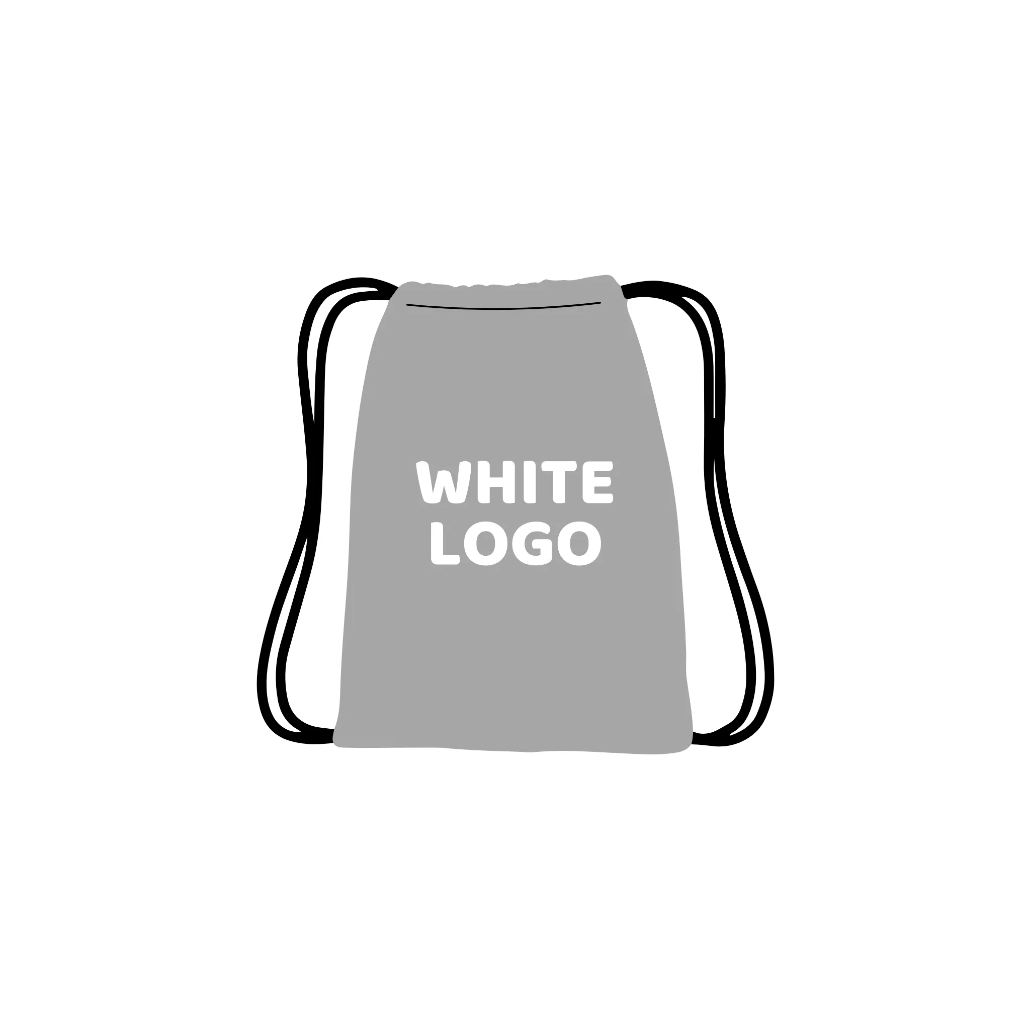 500 Custom Branded Drawstring Backpacks - Bulk