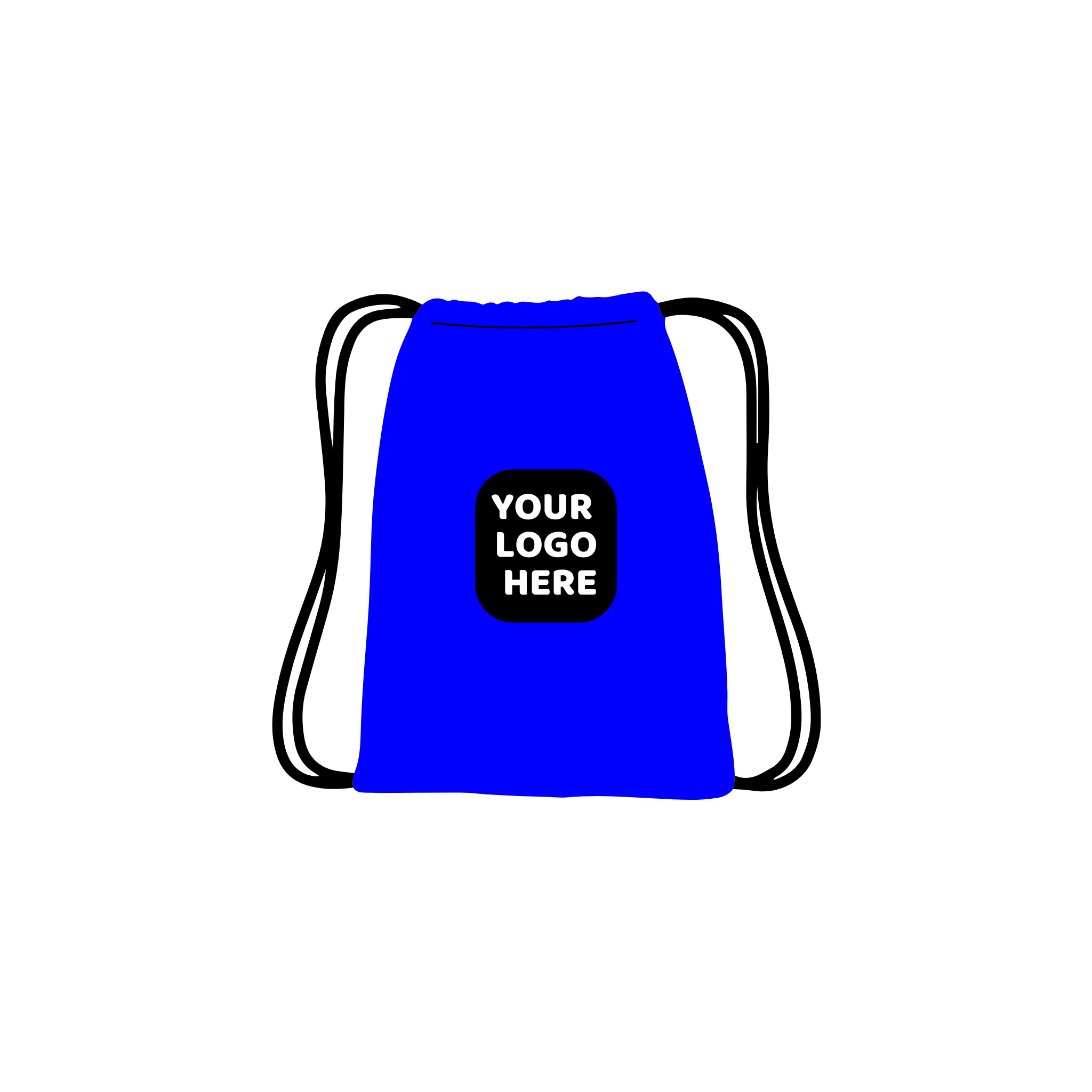 500 Custom Branded Drawstring Backpacks - Bulk