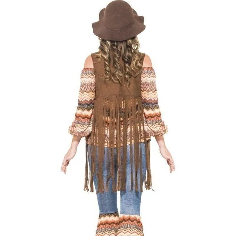 70s Harmony Hippie Costume Adult Orange