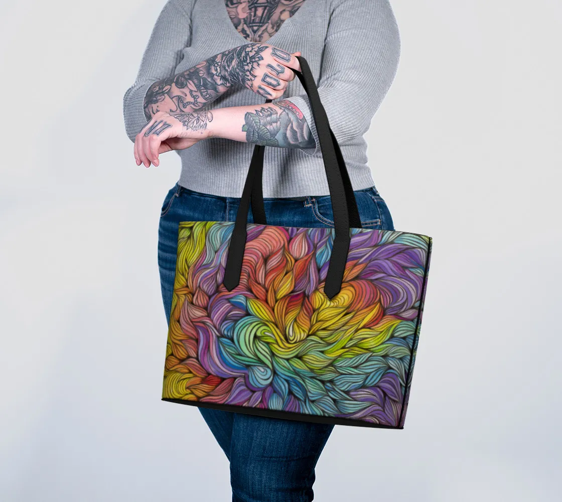 ALL LOVE VEGAN LEATHER TOTE BAG | ARTFOOL