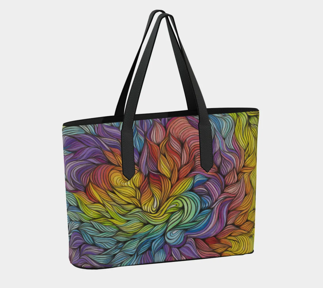 ALL LOVE VEGAN LEATHER TOTE BAG | ARTFOOL