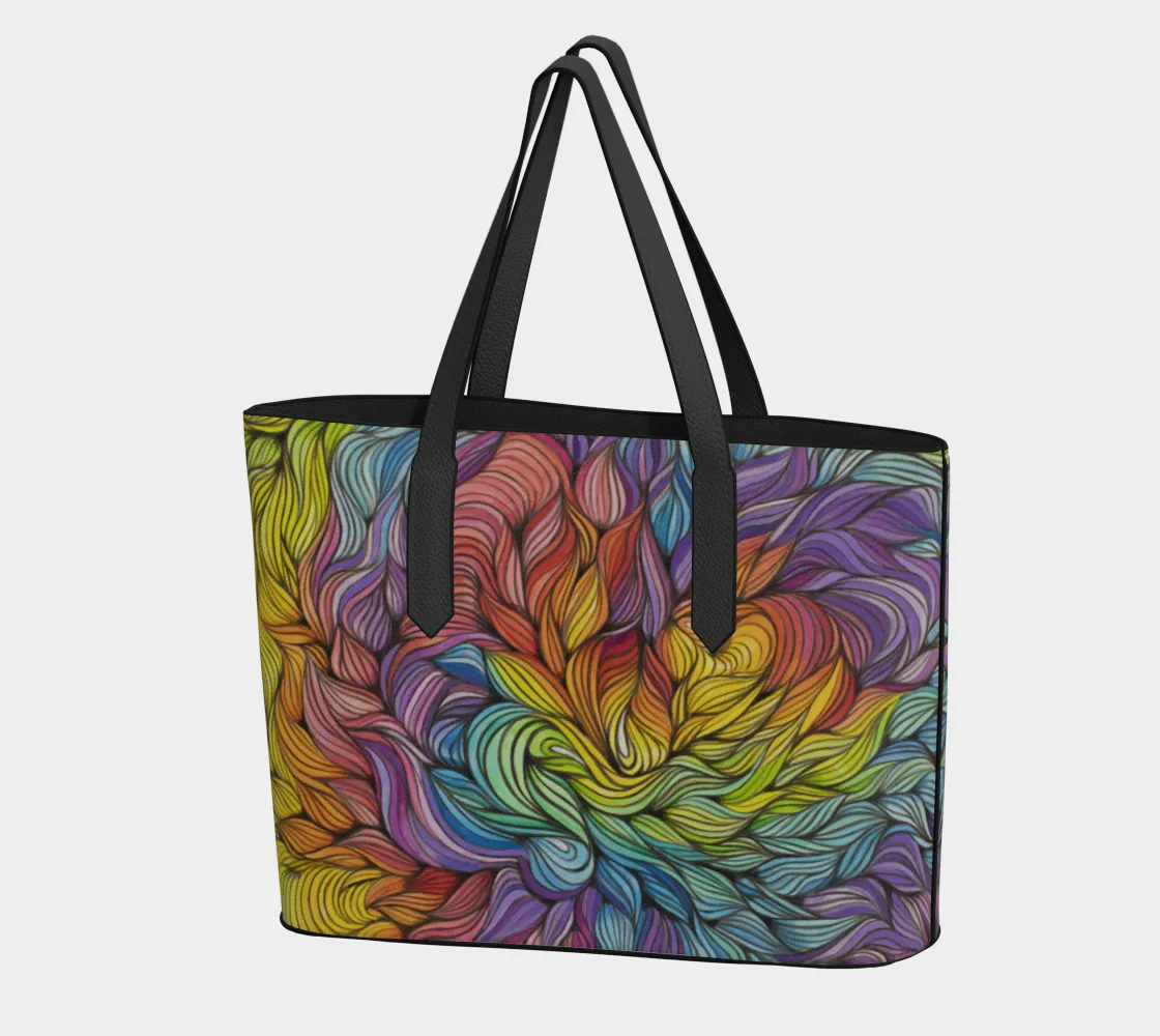 ALL LOVE VEGAN LEATHER TOTE BAG | ARTFOOL