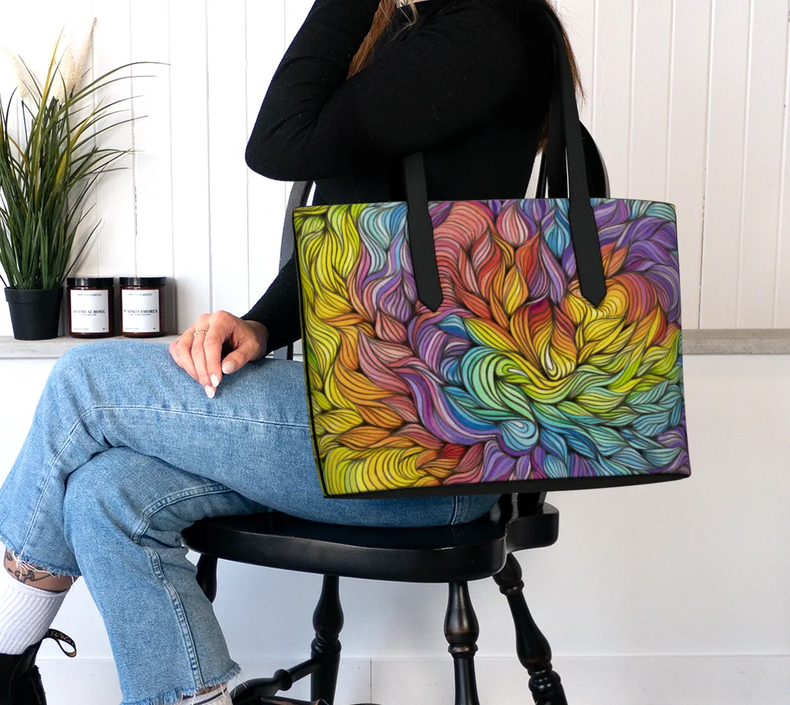 ALL LOVE VEGAN LEATHER TOTE BAG | ARTFOOL