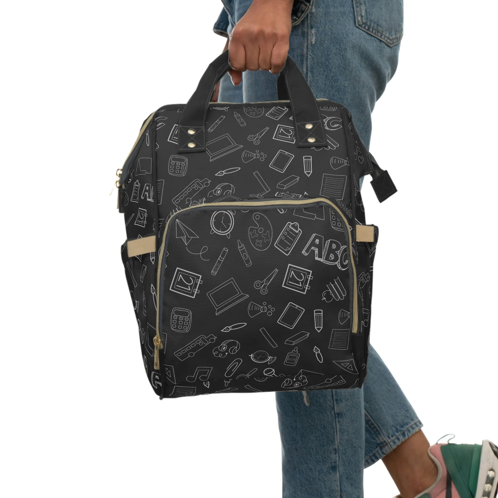 Chalkboard Elementary Doodles Backpack