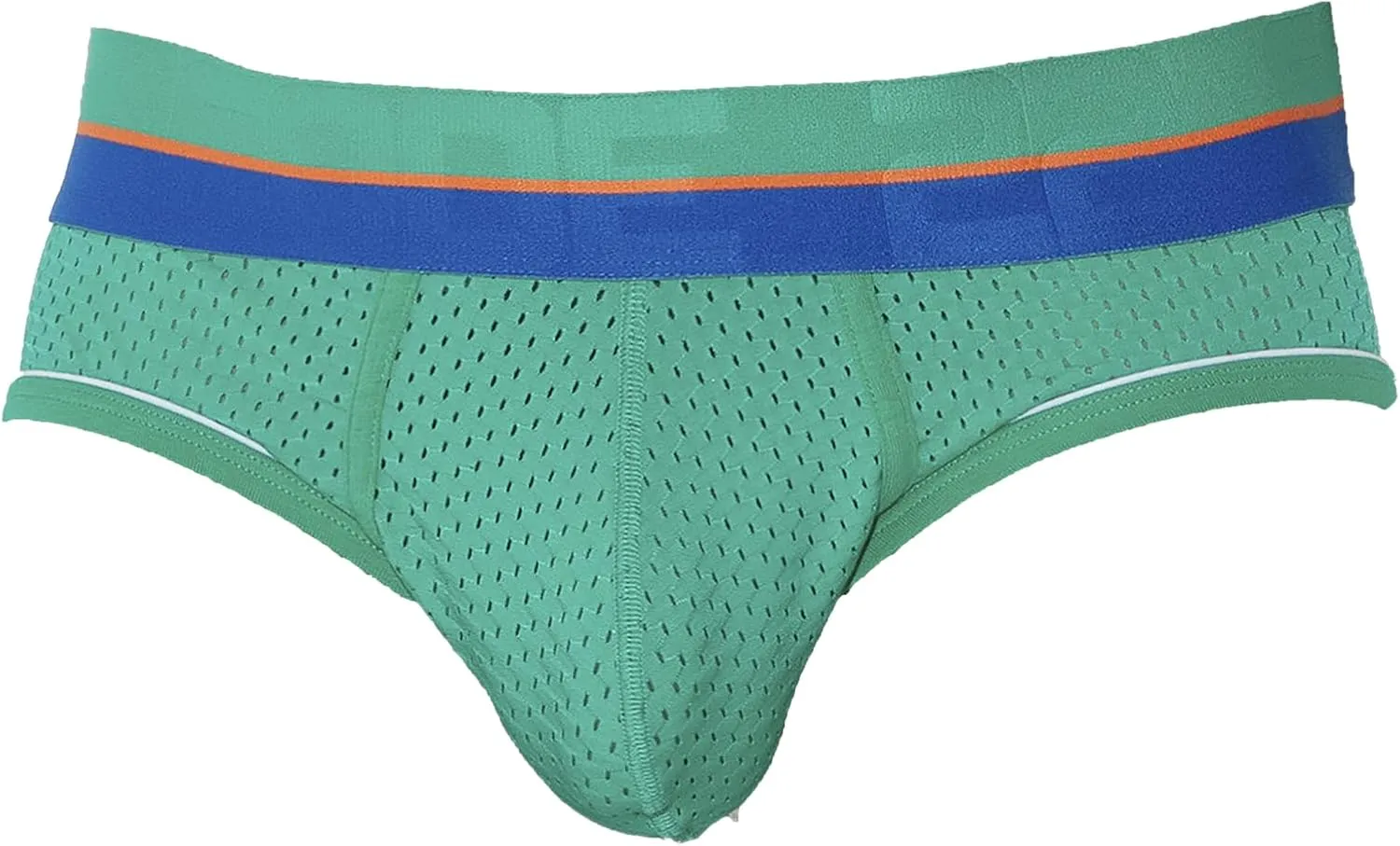 CODE 22 - Mens Briefs Underwear - Bright Mesh Brief Green