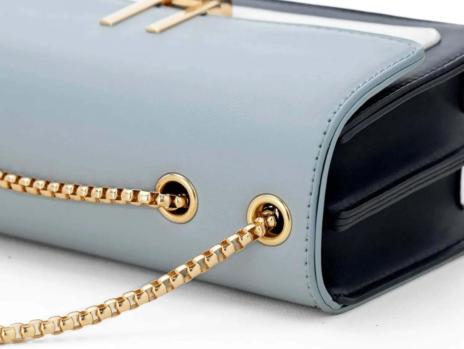 Color-Block Crossbody Bags for Women Leather Cross Body Purses Cute Designer Handbags Shoulder Bag Medium Size