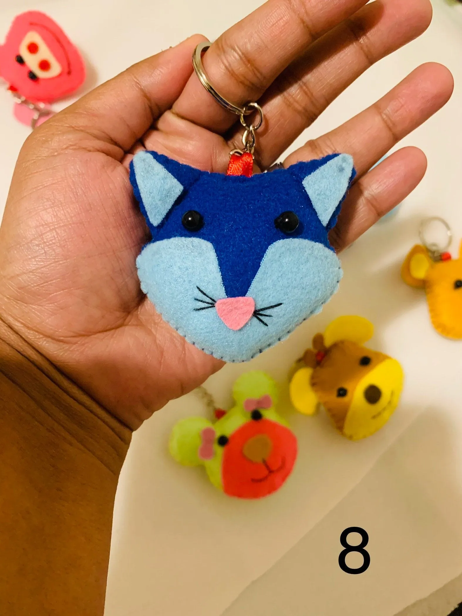 Cute Animal  face keychains