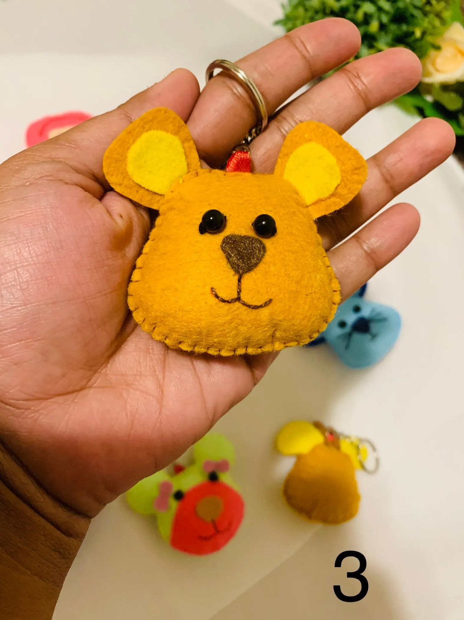 Cute Animal  face keychains