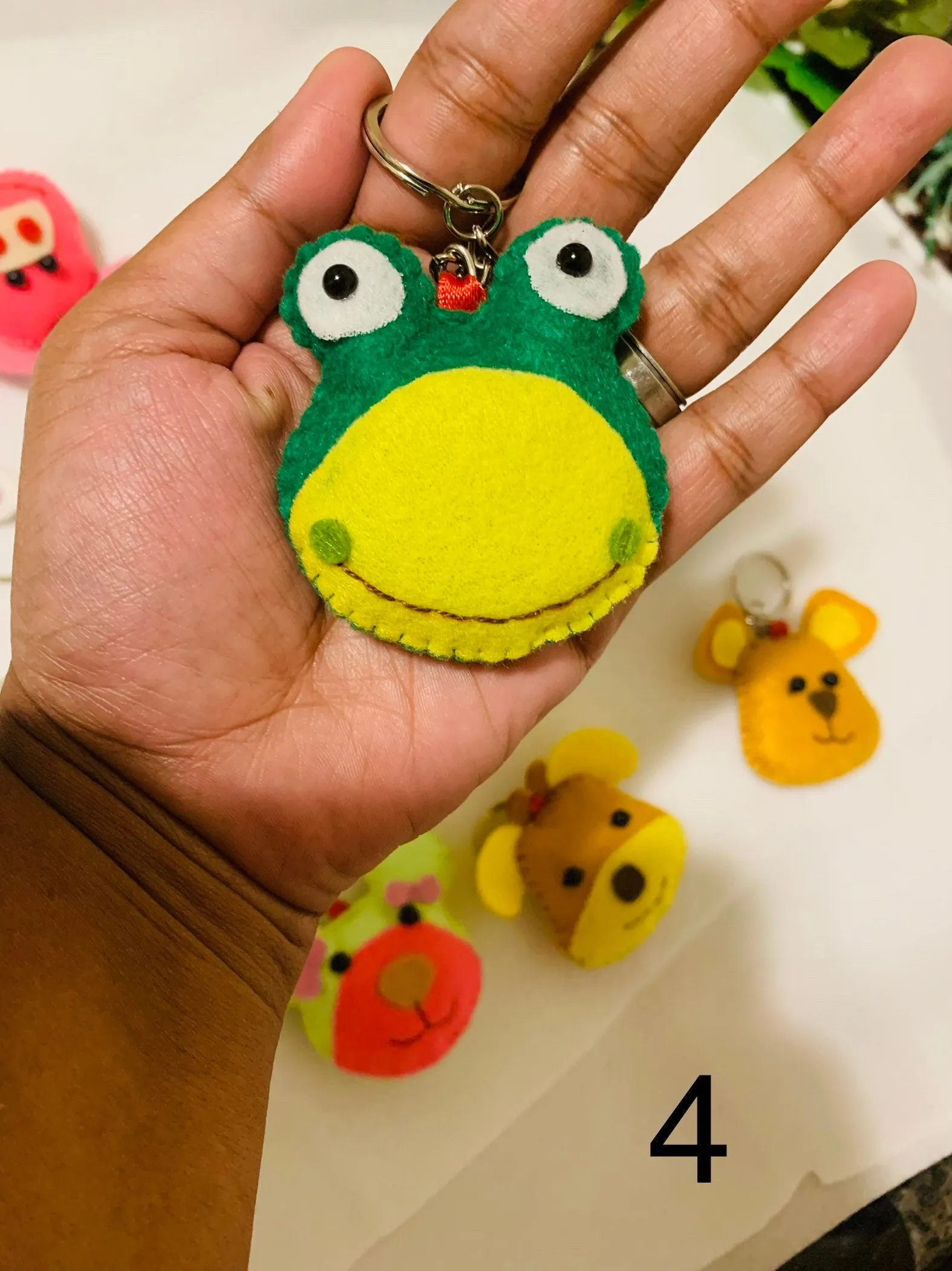 Cute Animal  face keychains