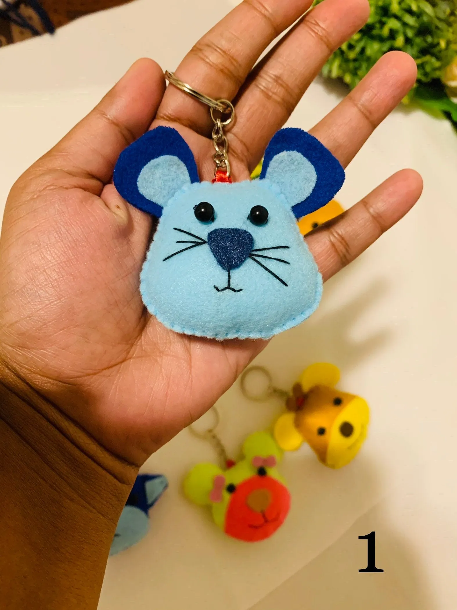Cute Animal  face keychains