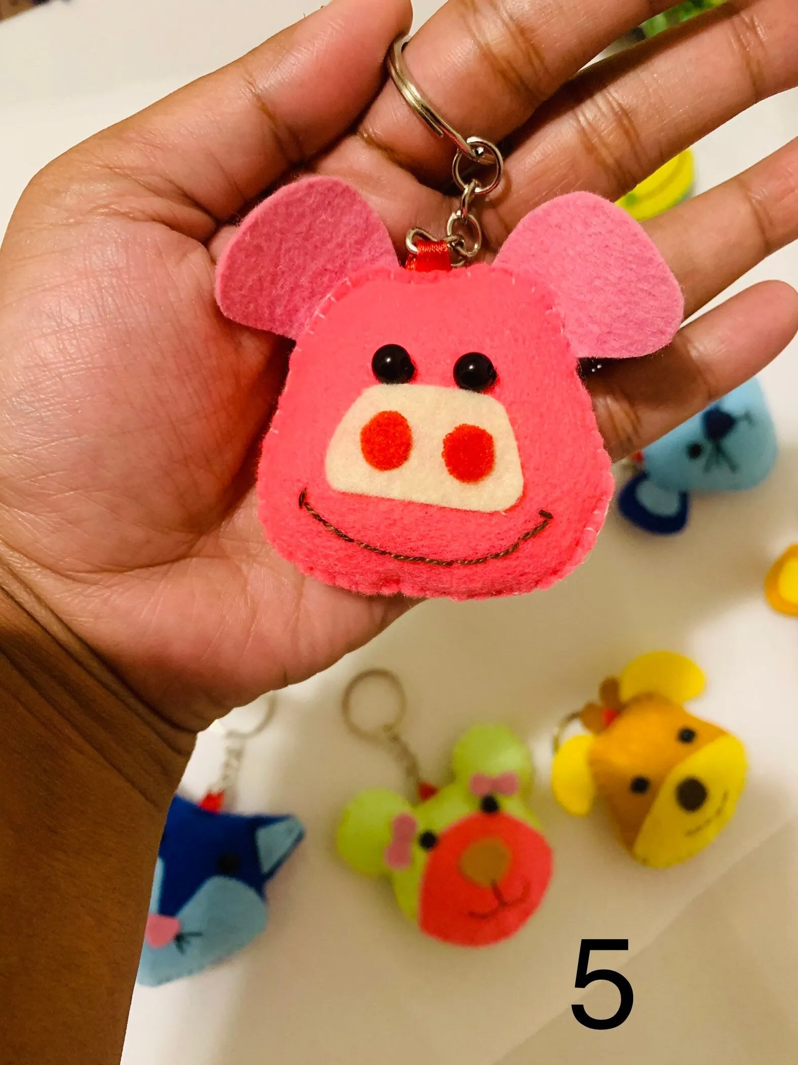 Cute Animal  face keychains