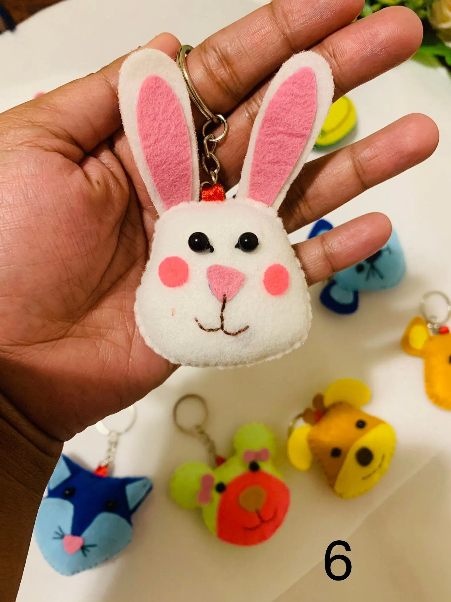 Cute Animal  face keychains