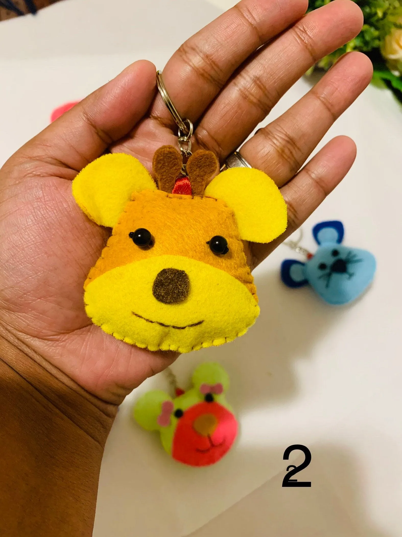 Cute Animal  face keychains