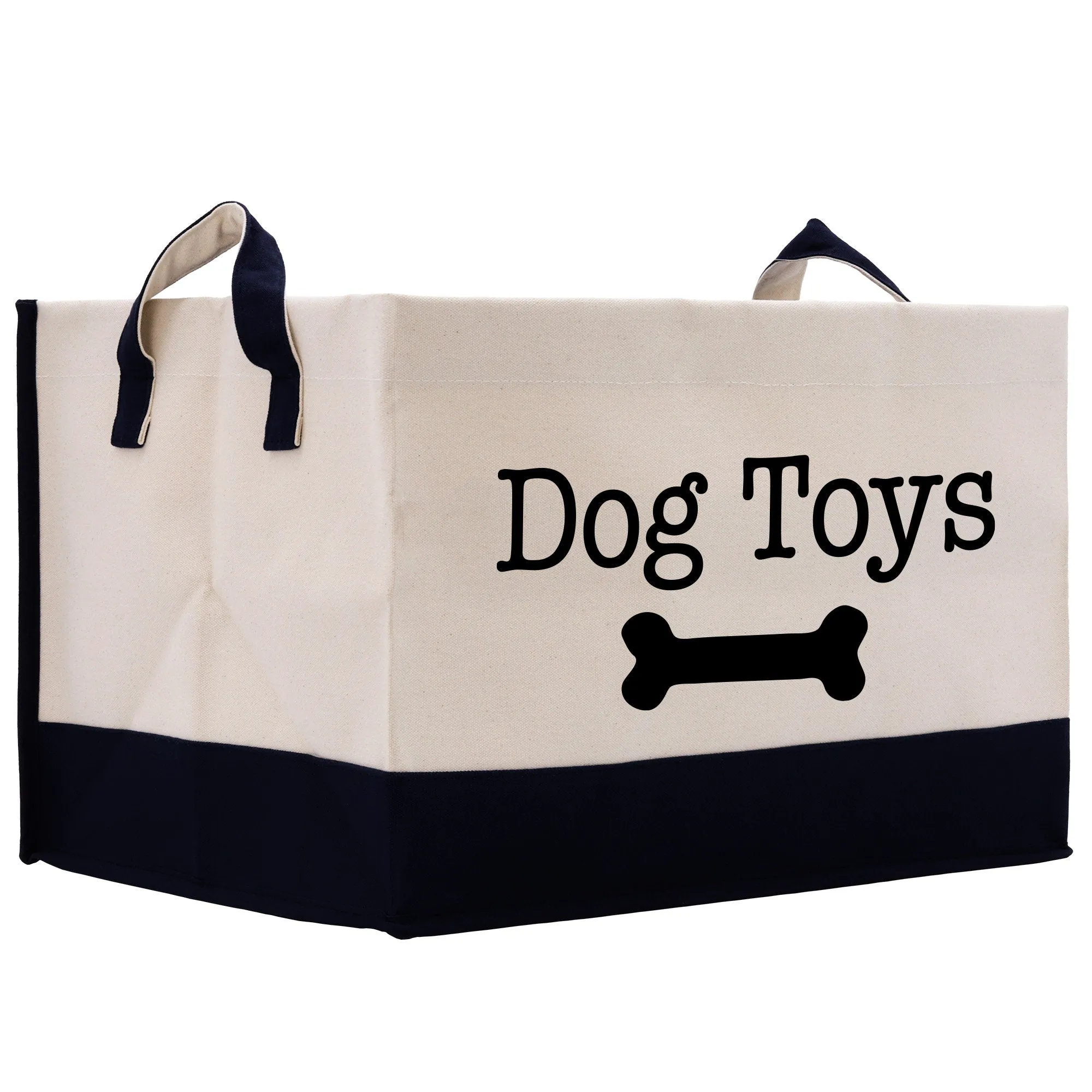Dog Toys Storage Canvas Tote Bag Dogs Toy Storage Basket (PSB1004)