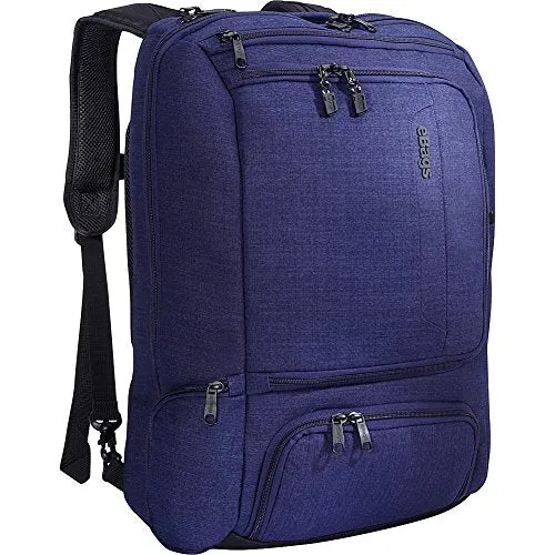 eBags Professional Weekender Carry-On Backpack for Travel & Business - TSA Friendly - Fits 18" Laptop - (Brushed Indigo)