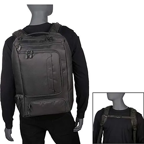 eBags Professional Weekender Carry-On Backpack for Travel & Business - TSA Friendly - Fits 18" Laptop - (Brushed Indigo)