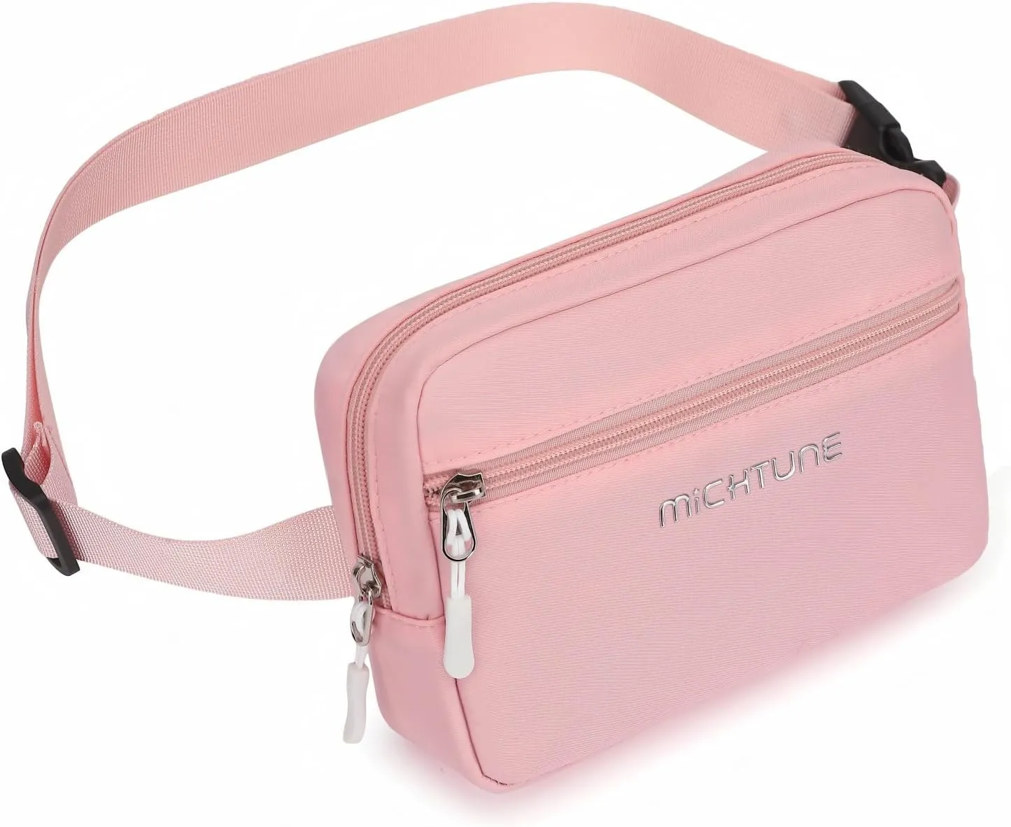 Everywhere Belt Bag,Nylon Cross Body Fanny Pack for Women Men,Waterproof Fashion Waist Packs,Crossbody Bags with Adjustable Strap (Pink)