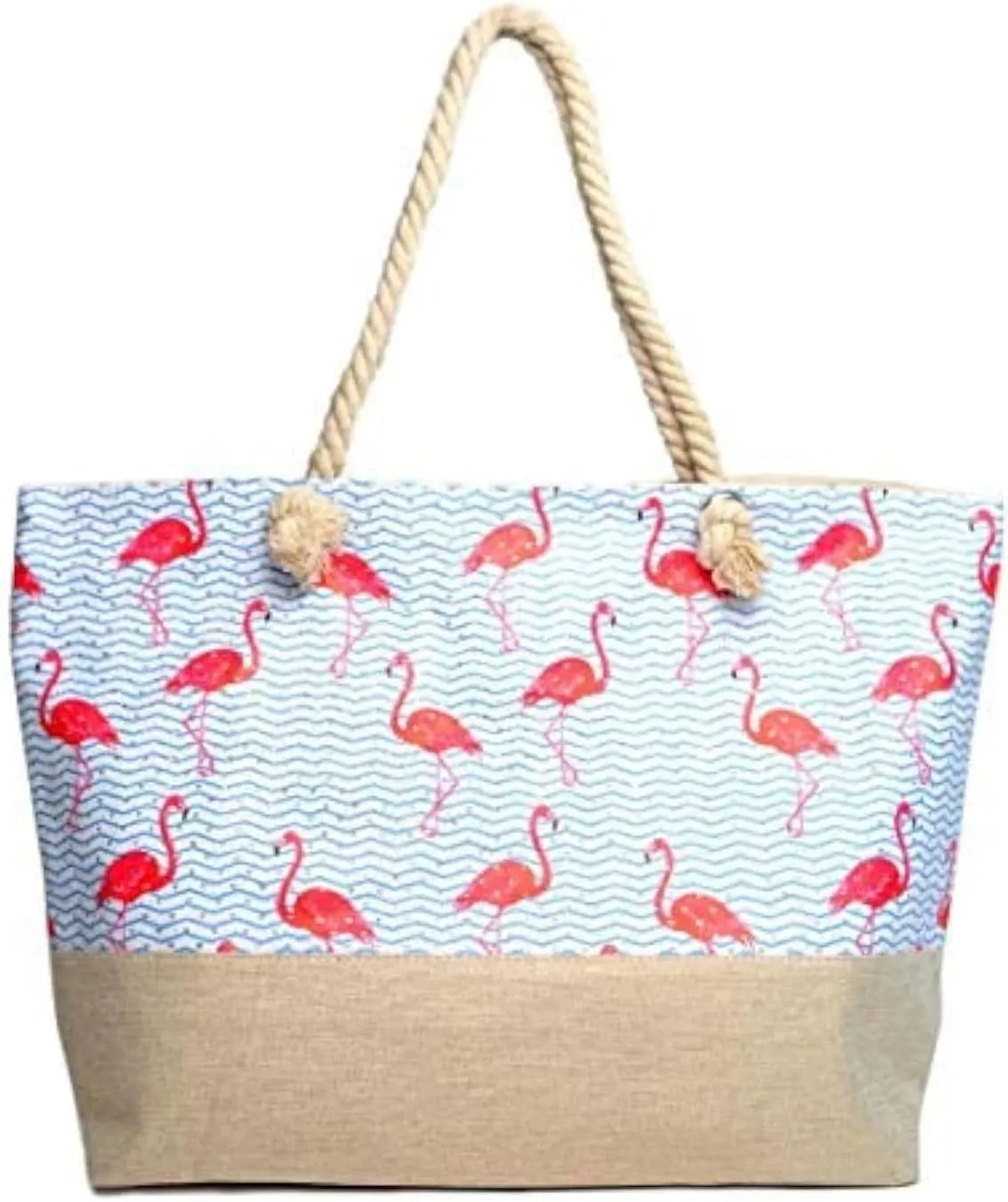 Forest & Twelfth Beach Bag XL Tote With Zipper, Perfect for Pool, Weekend Trip, Travel, Gym, Shopping, Grocery