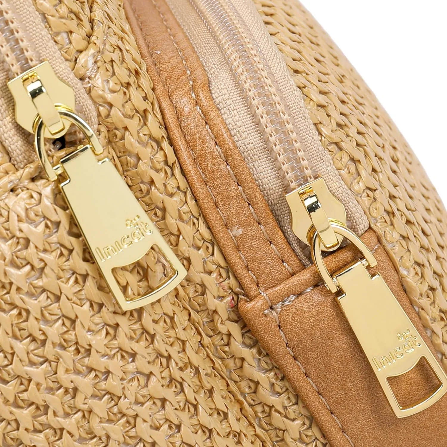 Haytijoe Straw Bag Summer Small Sling Bag RFID Blocking Crossbody Bags for Women Beach Bags Fanny Packs