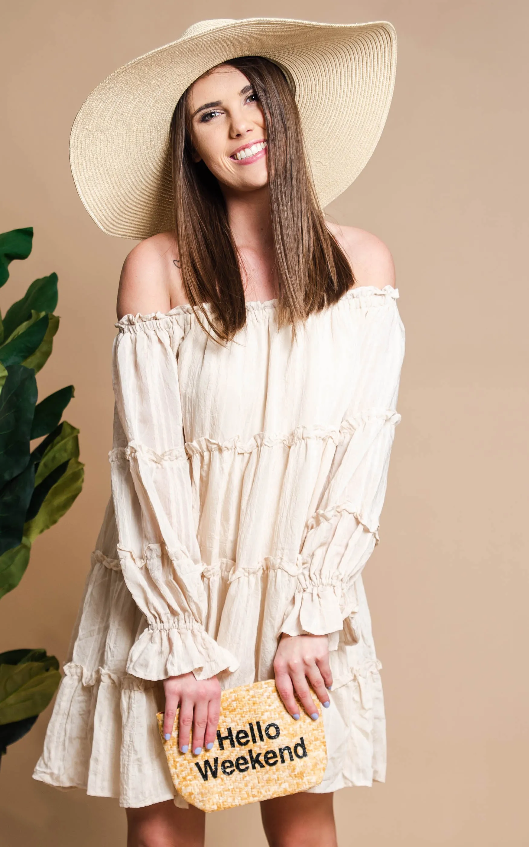 Hello Weekend Clutch with Tassels - Final Sale
