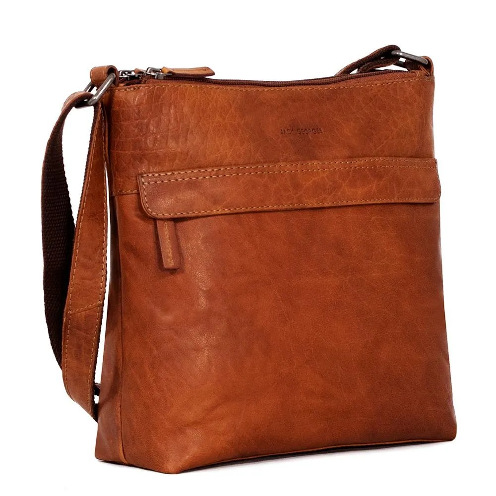 Jack Georges Voyager Zip Top Crossbody Hobo