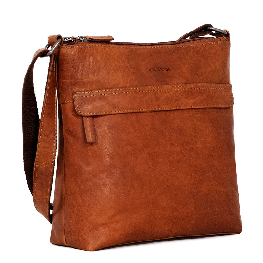 Jack Georges Voyager Zip Top Crossbody Hobo