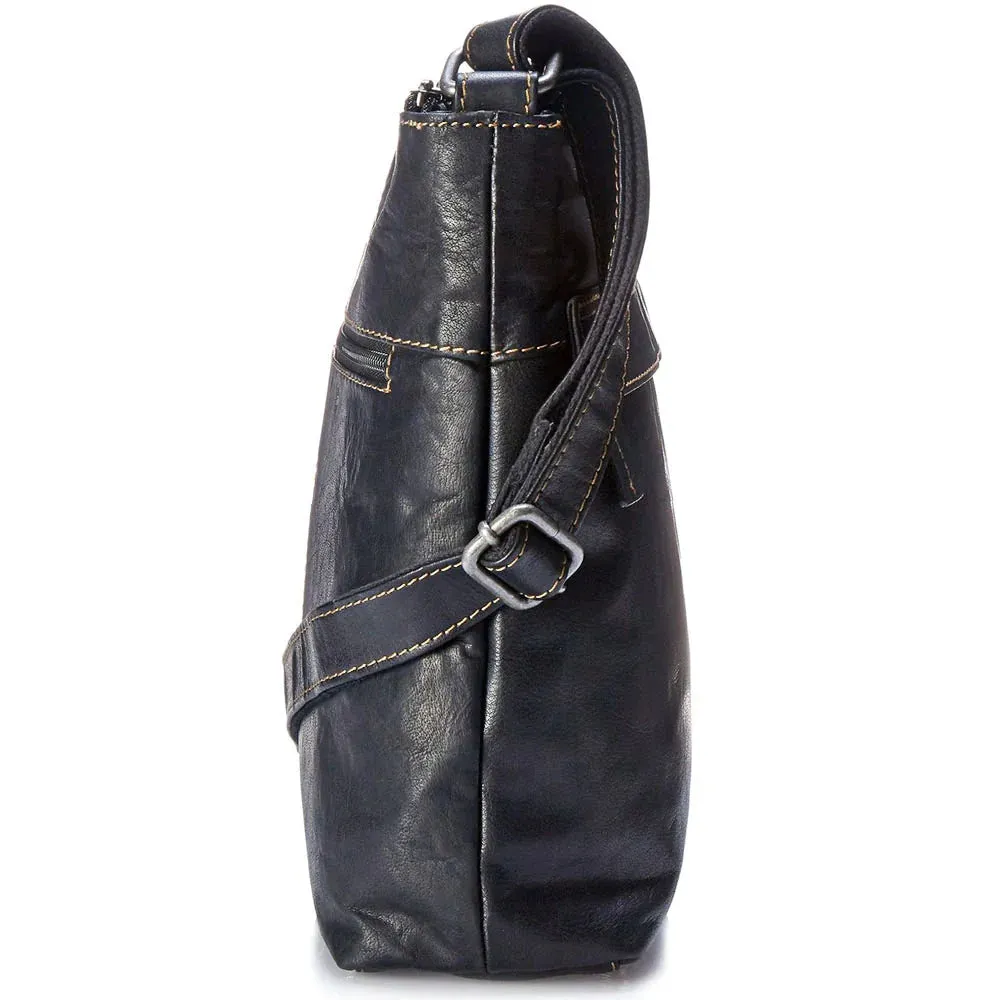 Jack Georges Voyager Zip Top Crossbody Hobo