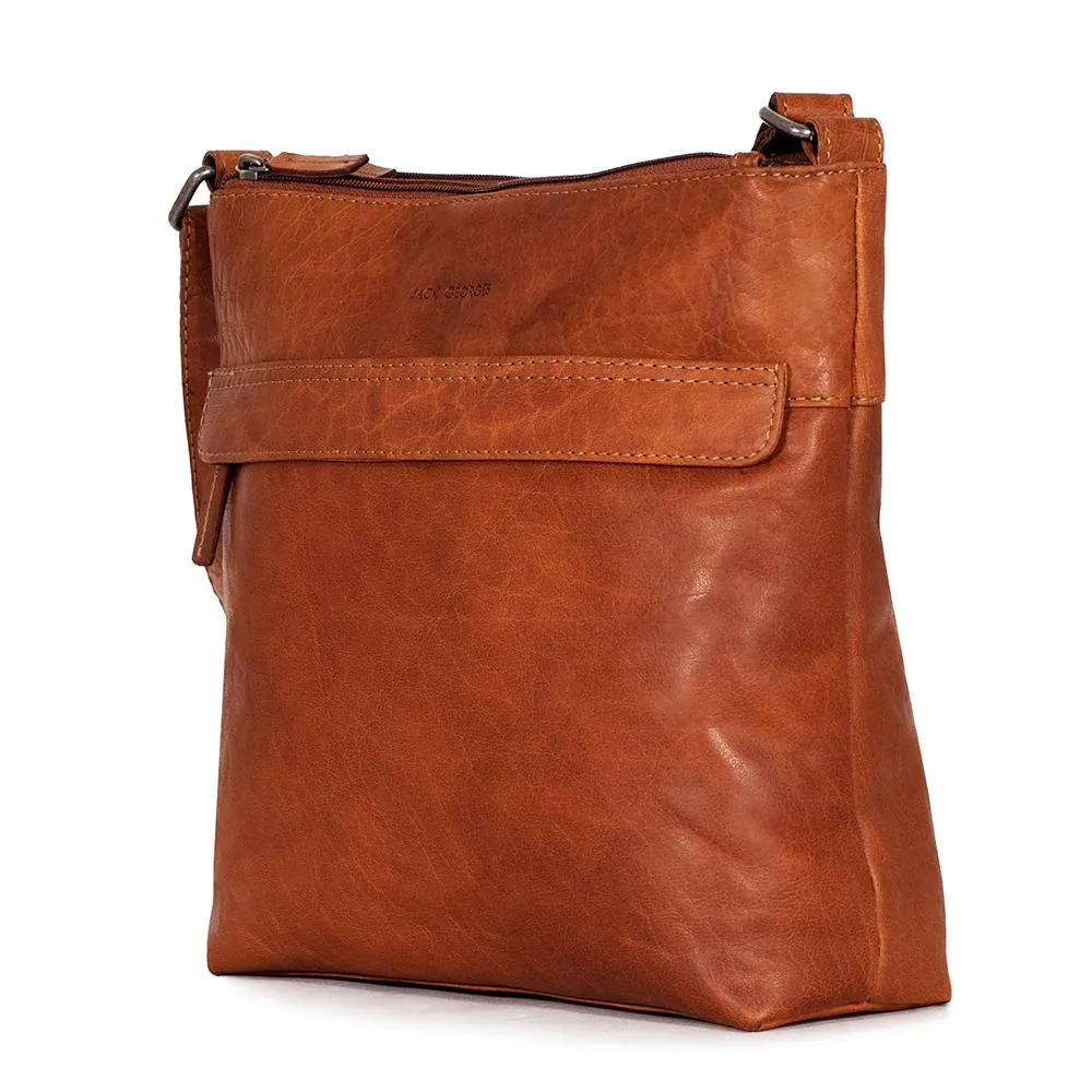 Jack Georges Voyager Zip Top Crossbody Hobo