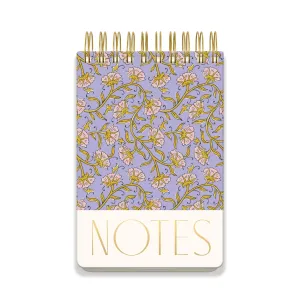 Large Chunky Notepad in Purple Vintage Floral