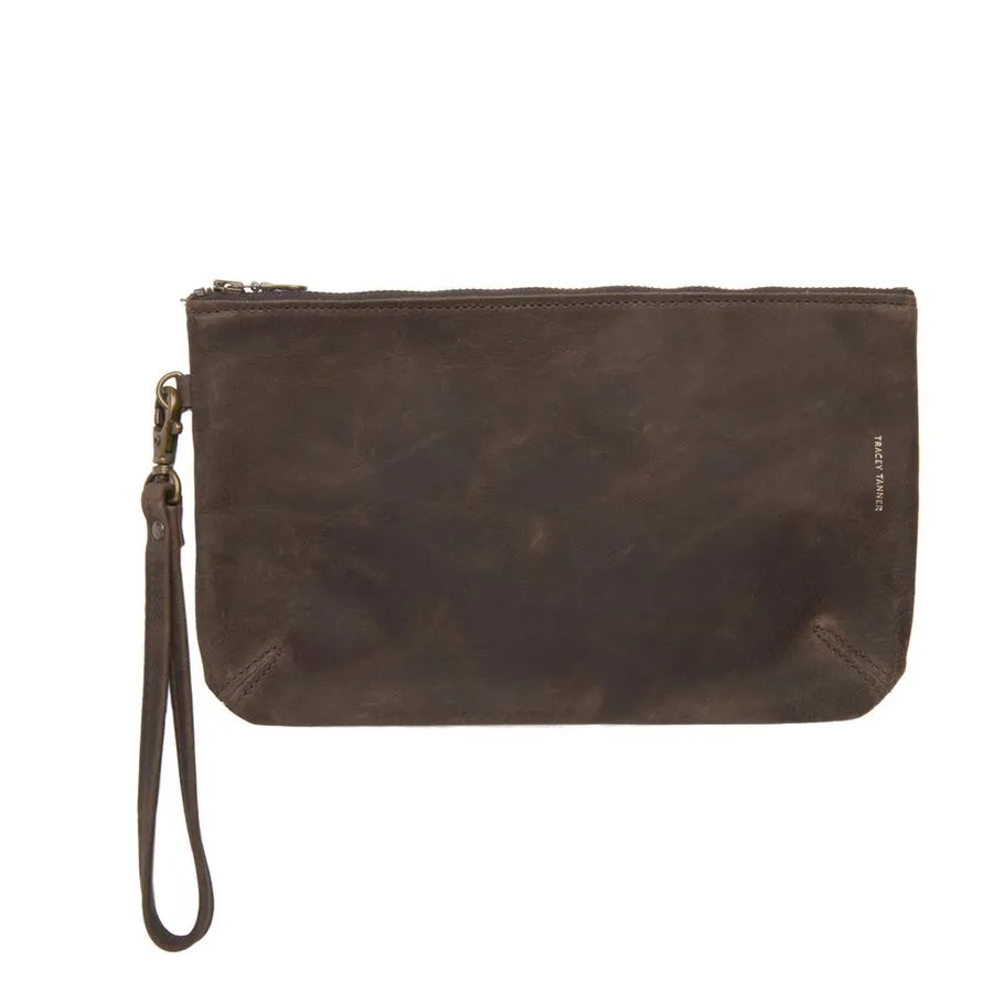Large Leather Wristlet