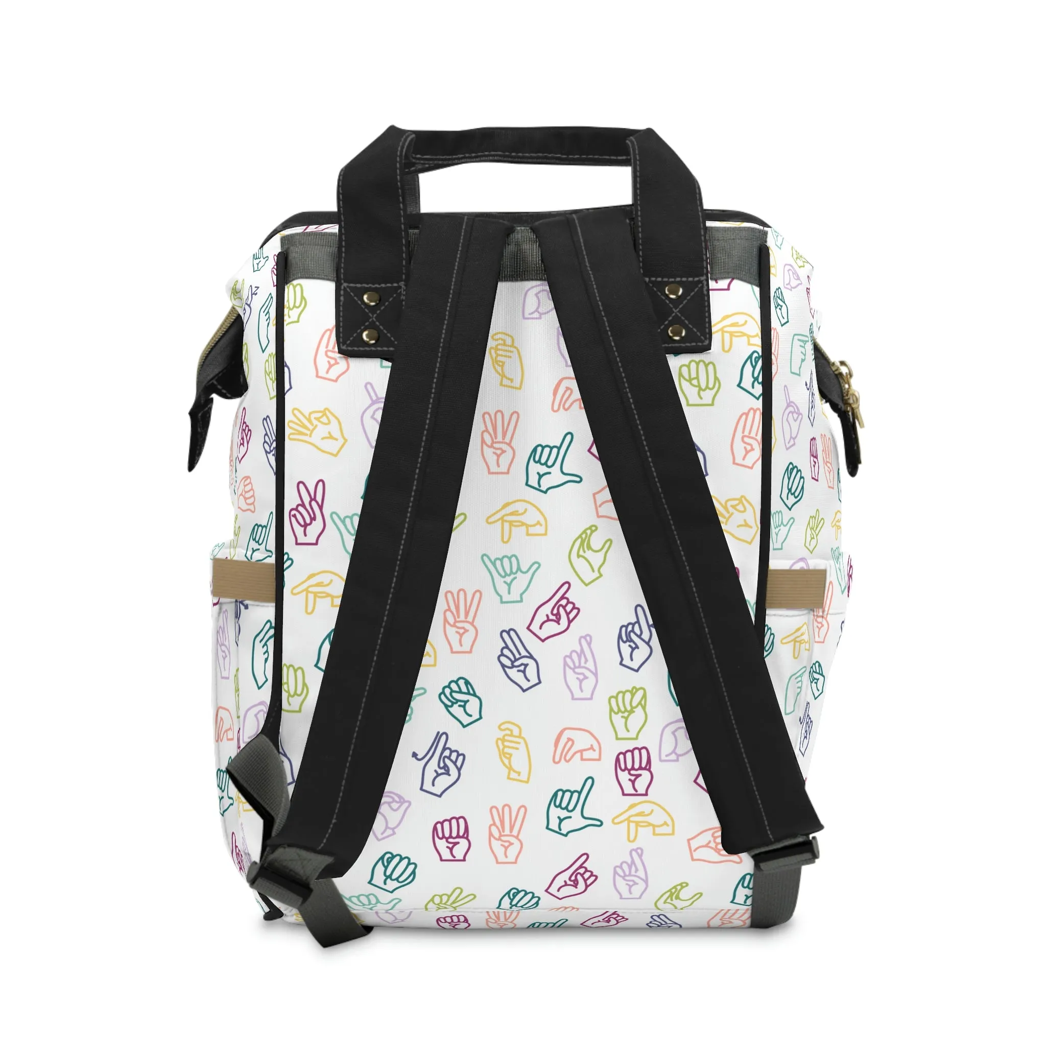 Muted Rainbow ASL Backpack