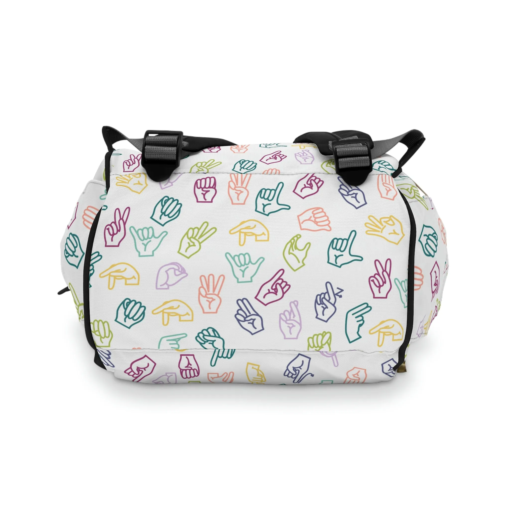 Muted Rainbow ASL Backpack
