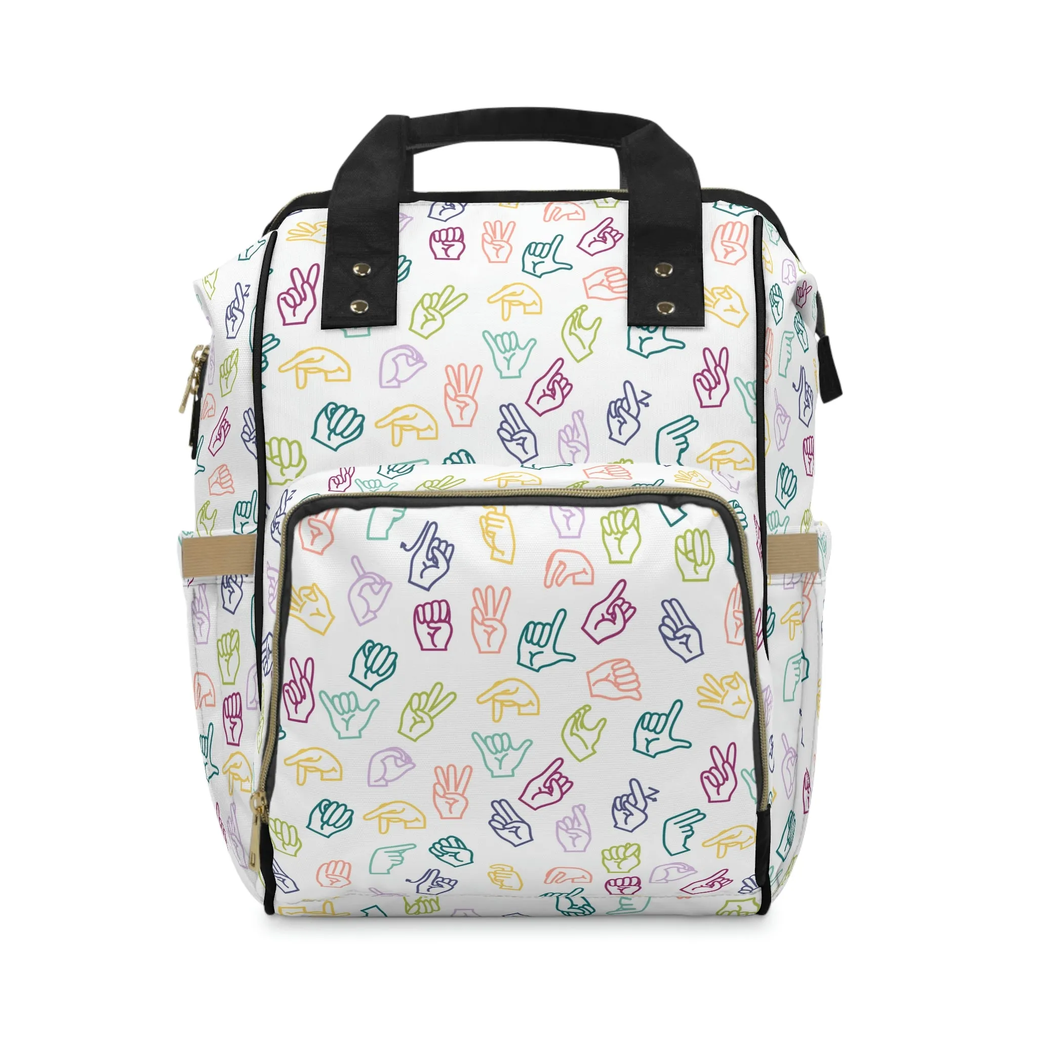 Muted Rainbow ASL Backpack