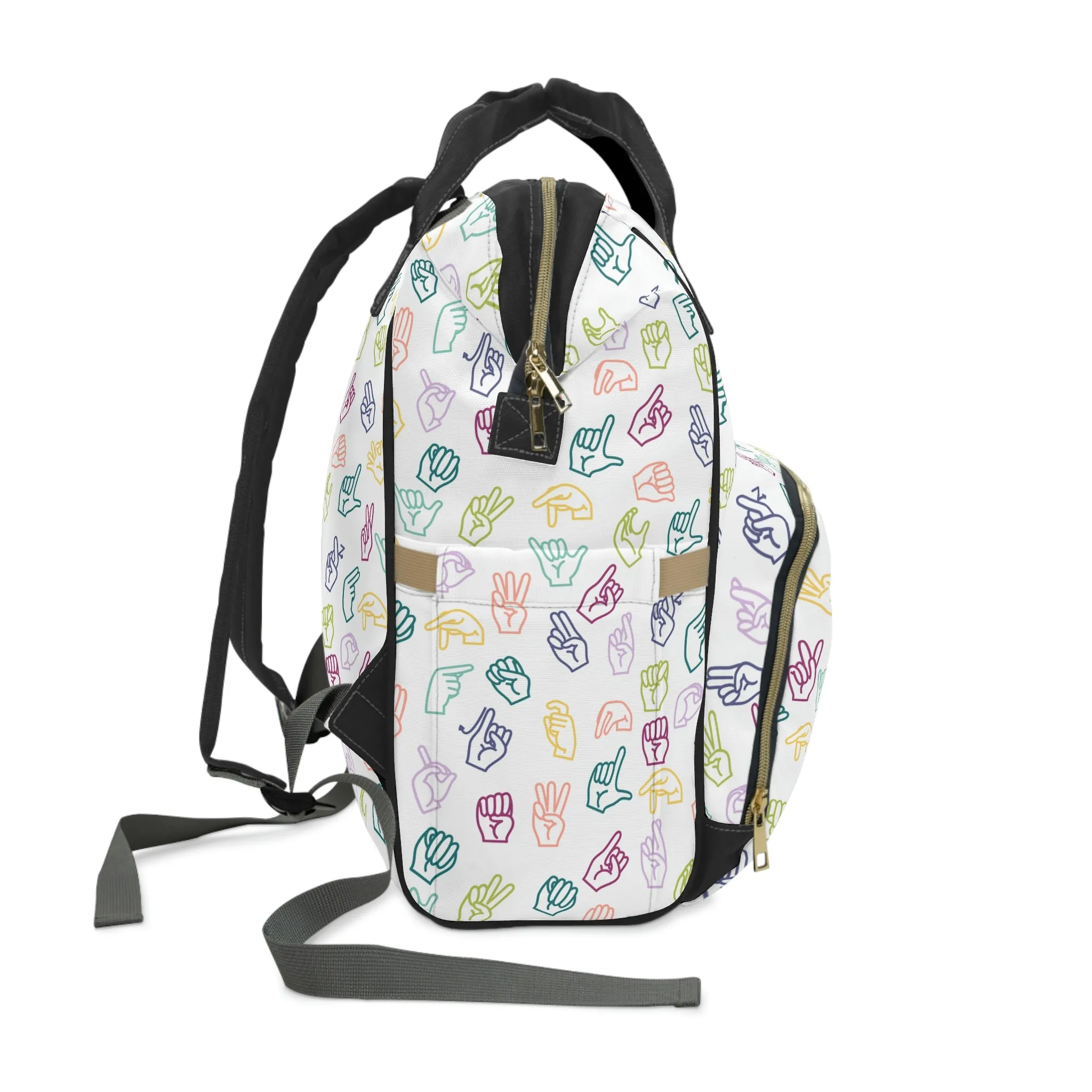 Muted Rainbow ASL Backpack