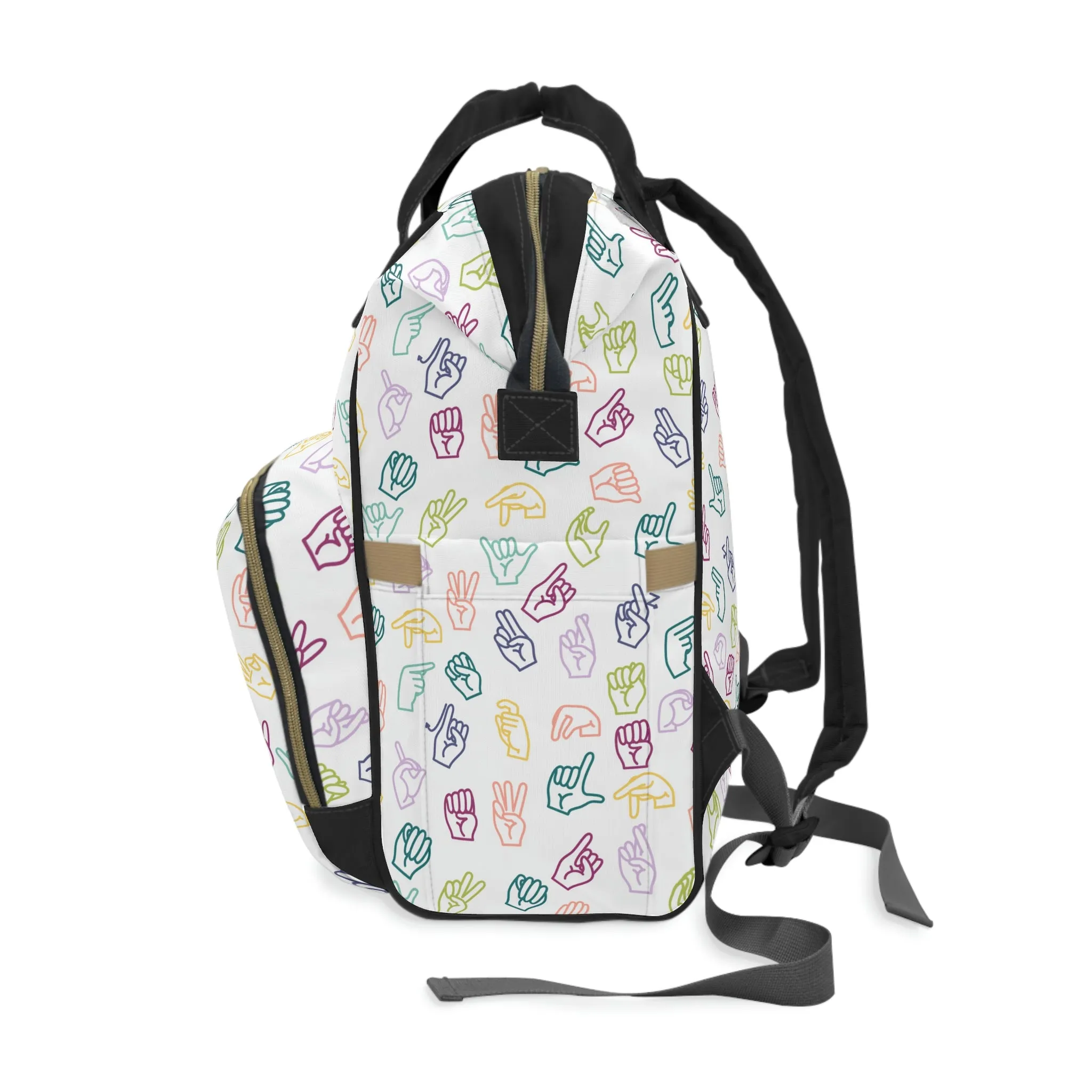 Muted Rainbow ASL Backpack