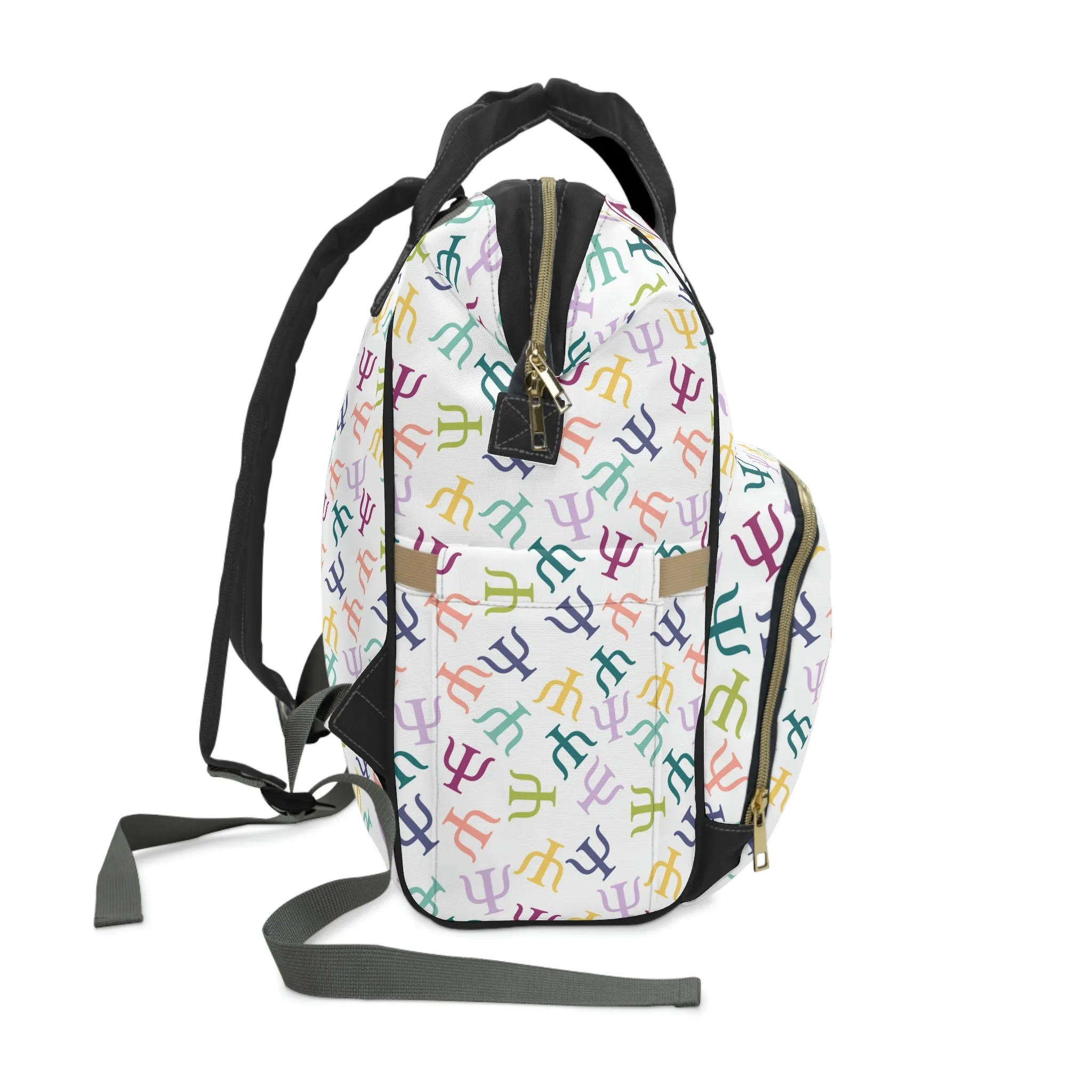 Muted Rainbow Psych Symbol Backpack