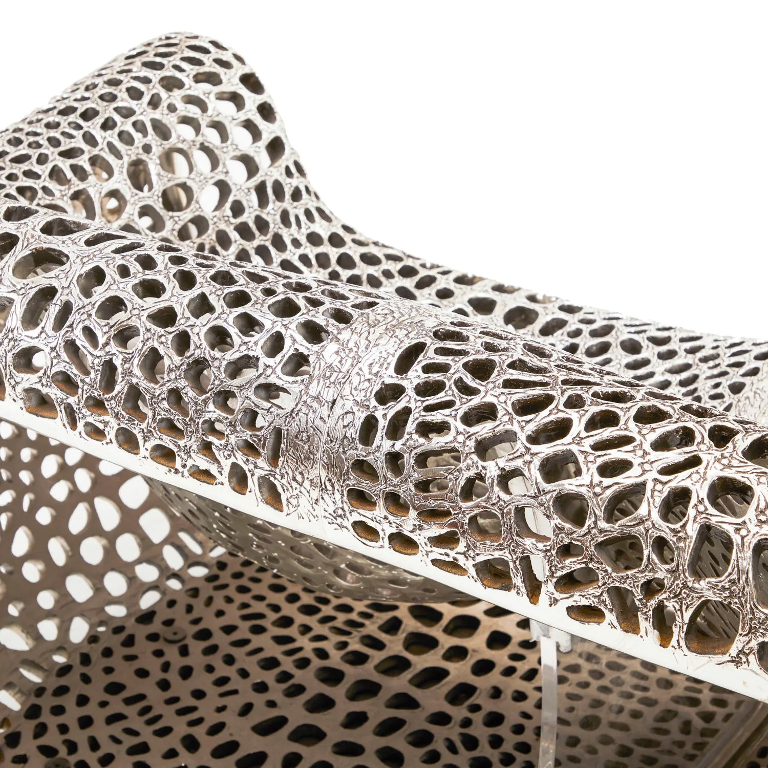 Organic Shape Cast Resin Loveseat