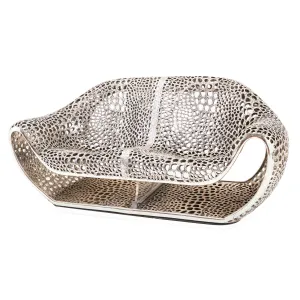 Organic Shape Cast Resin Loveseat