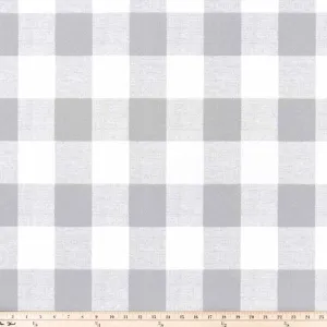 Outdoor Anderson Plaid Grey Fabric by Premier Prints 10 Yard Bolt