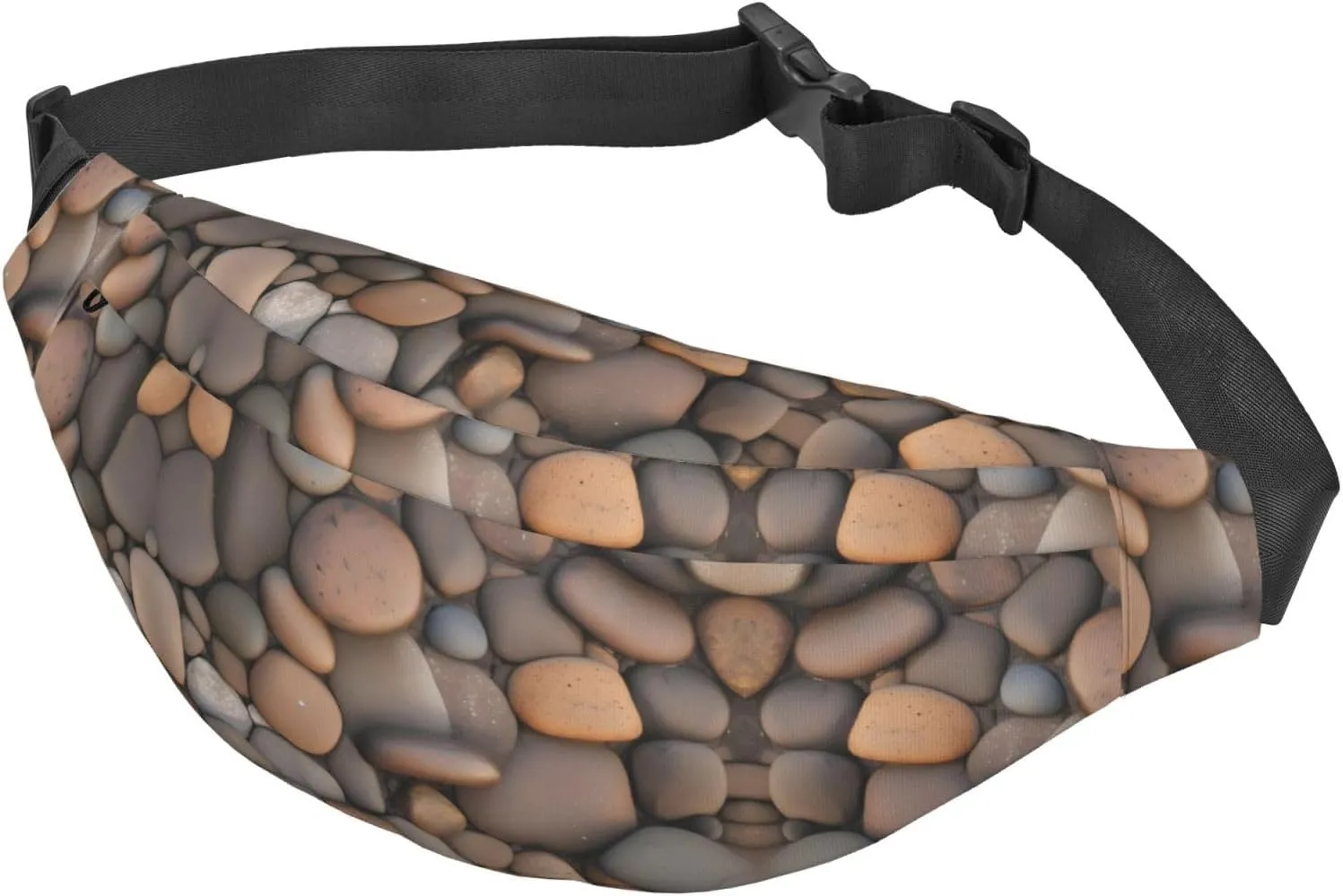 Pebbles in the beach Fashion Crossbody Appearance High capacity outdoor with Adjustable Comfortable Work Leisure Versatile, RXZER23