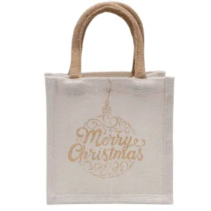 Petite Gift Tote - Merry Christmas Ornament