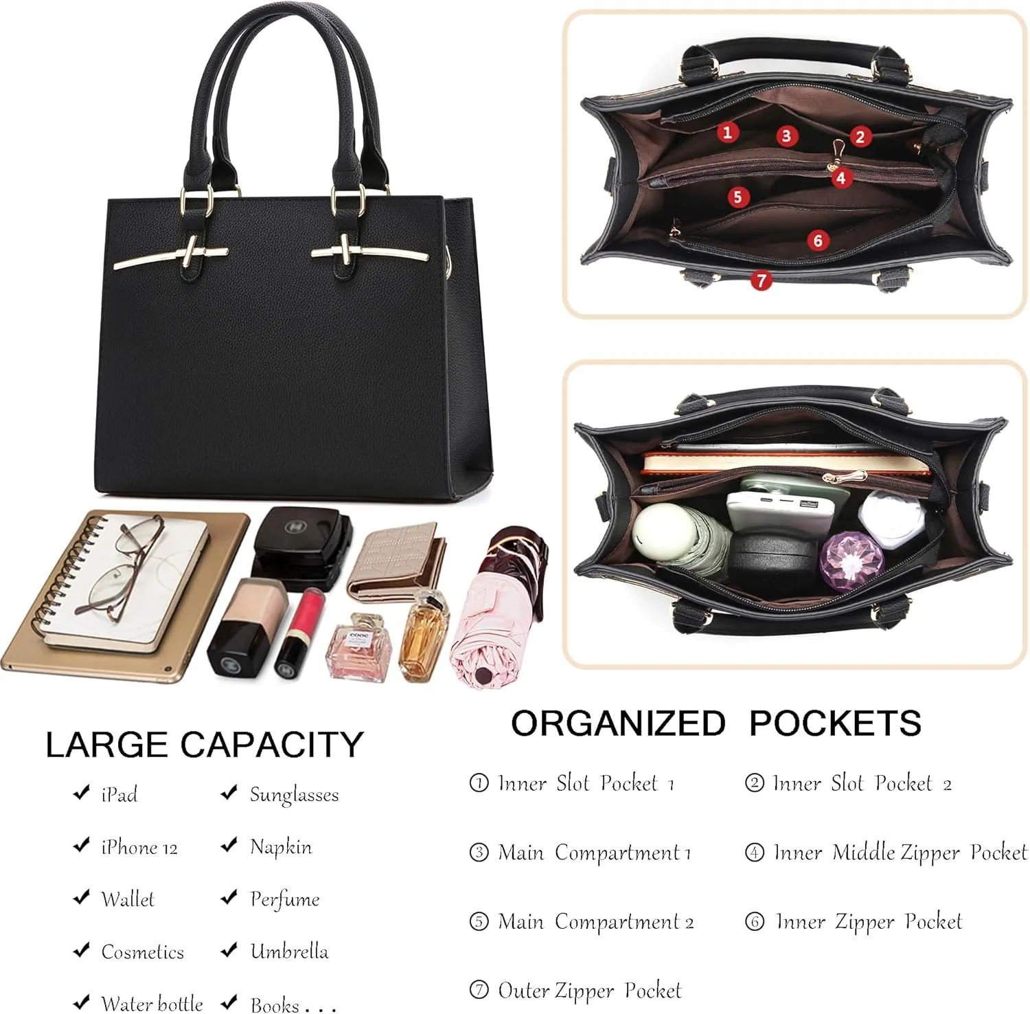 Purses for Women Crossbody Handbags Bags for Womens Shoulder Purse PU Leather Satchel Tote Bag Top Handle