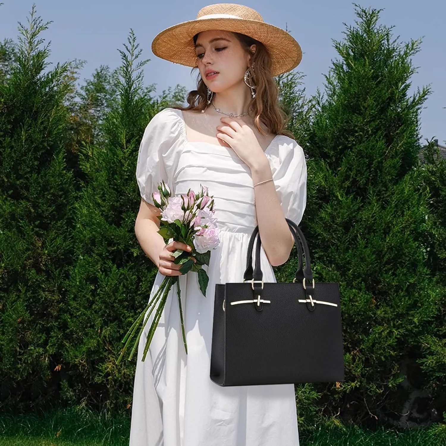 Purses for Women Crossbody Handbags Bags for Womens Shoulder Purse PU Leather Satchel Tote Bag Top Handle