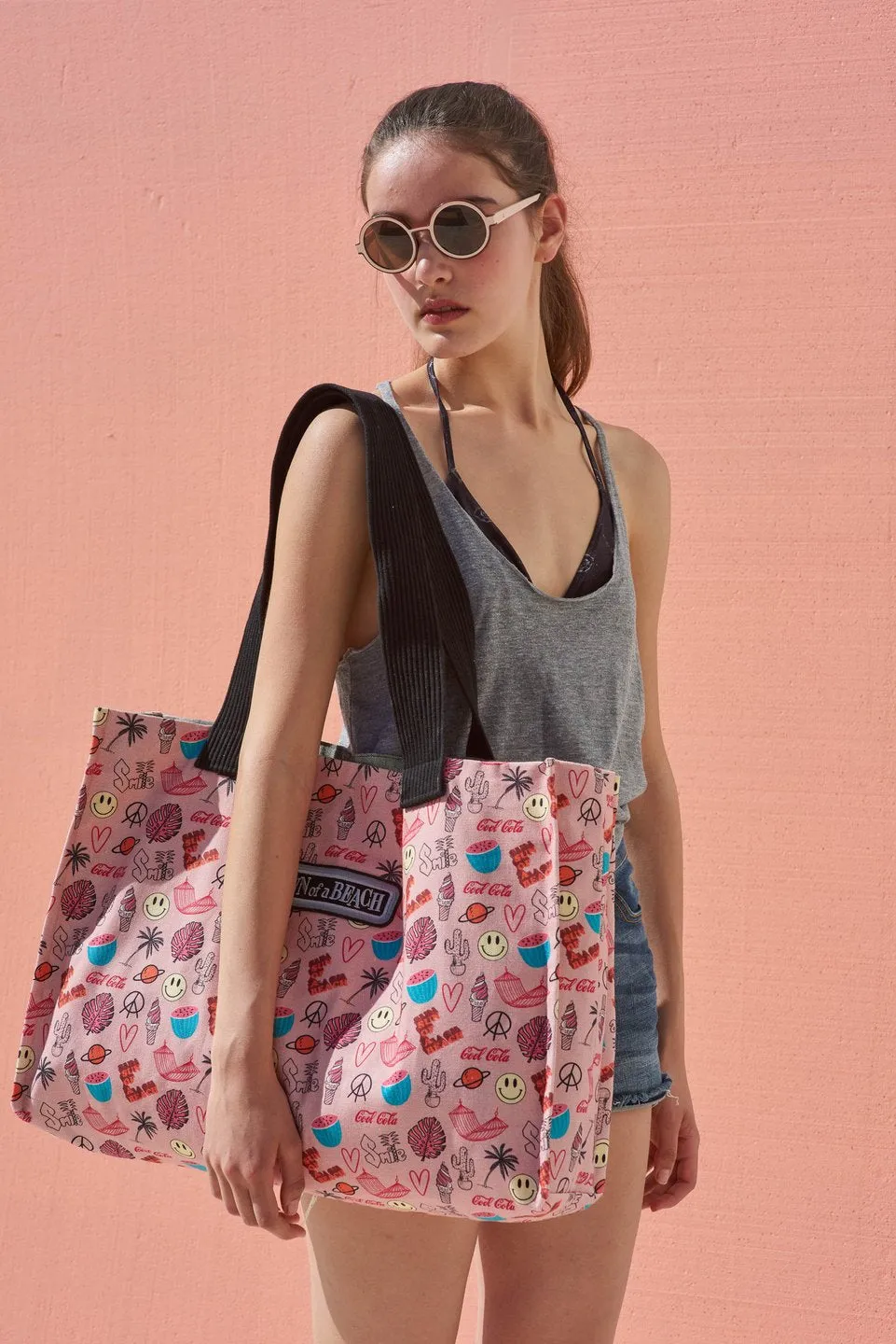 Random Love tote beach bag