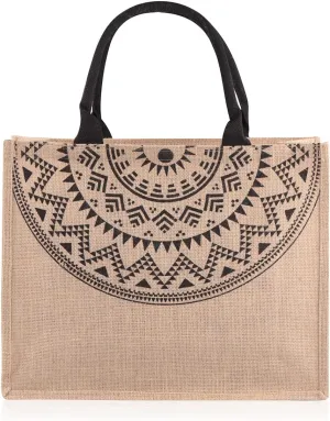 RIAH FASHION Large Reusable Eco Shopper Beach Tote - Travel Shoulder Bag Pineapple, Flower, Skull, Leaf Straw, Leopard Canvas