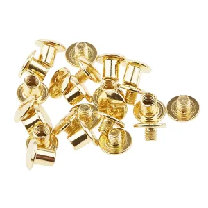 Sallie Tomato Small Chicago Screws 6mm - Set of 12 Gold