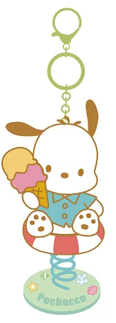 Sanrio characters Summer Beach Shaker Keychain(Pochacco)