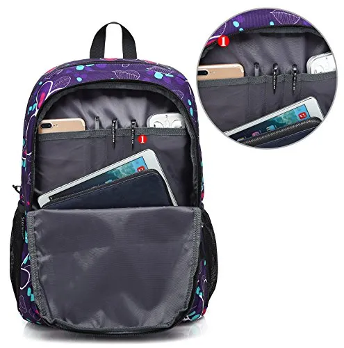 Scarleton Patterned Backpack H204016 - Purple